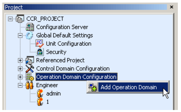 گزینه Add Operation Domain